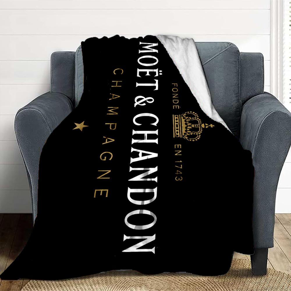 Champagne Celebration Flannel Blanket Throw Blanket Soft Warm Sofa Bed Camping home Decor Unique Christmas Gift C926981