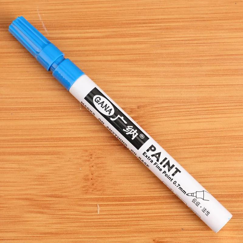 1 Pc 0.7mm Waterproof Paint Markers Automotive Metal Wood Writing Fabric DIY Paint Oil Based White Black Permanent Paint Markers