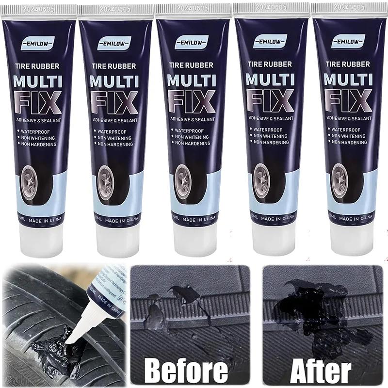 Universal Car Tire Repair Gel Tire Repair Gel Rubber Adhesive Not Corrosive Tire Scratches Cracks and Holes Repair Special Gel