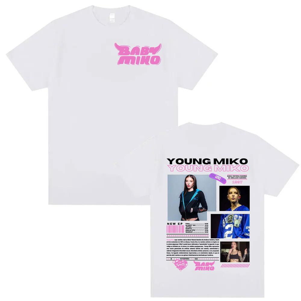 Singer Young Miko Baby Miko Album Tour Cover Tee Shirt Unisex Women Clothing Fashion Aesthetic T Shirts High Quality Casual Tshirt