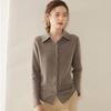 2024 Autumn/Winter Women's Slimming Cashmere Polo Collar Knit Cardigan