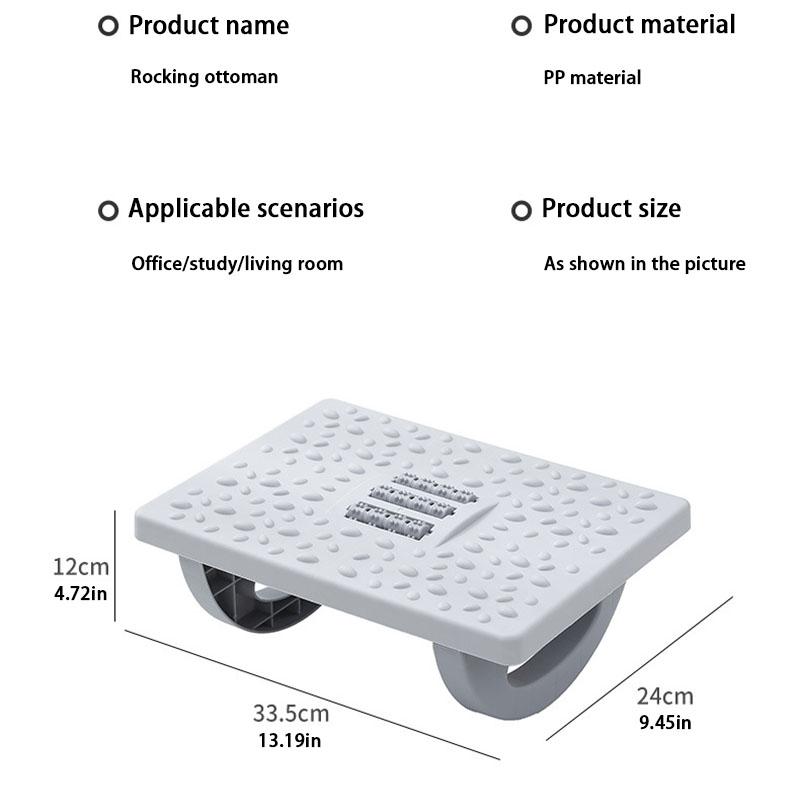 Подставка для ног под стол, качающаяся подставка для ног с массажными роликами, подставка для ног, расслабление ног, улучшение кровообращения для дома, учебы, офисной работы