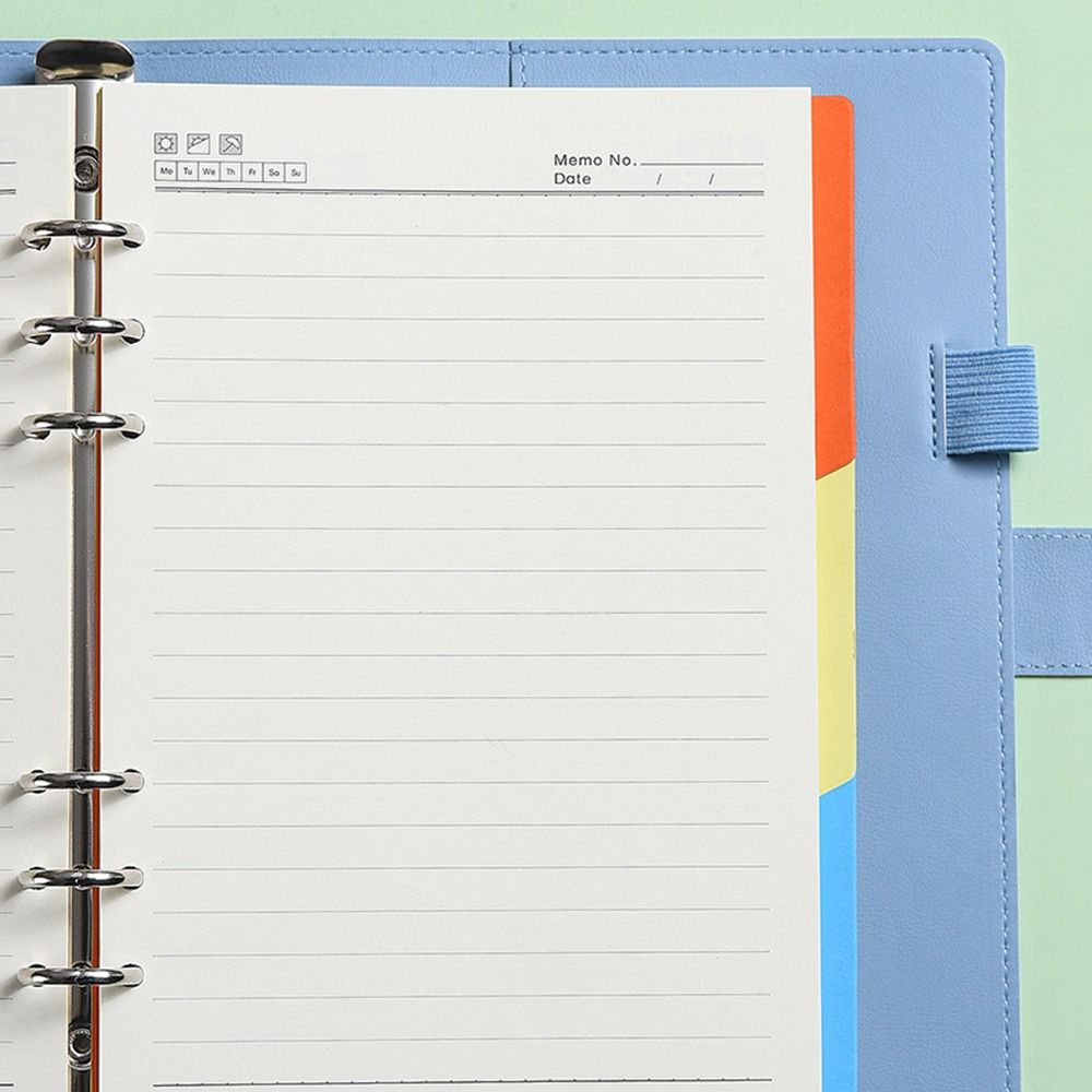 PU Leather A5/A6 Binder Notebook Cover Refillable Journal Agenda Planner Cover  Work