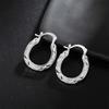 Ladies 925 Silver Hoop Ladies Wedding Earrings Jewelry Party Charm Cute Fashion Christmas Gifts