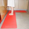 1 piece PVC Kitchen Carpet Waterproof Kitchen Mat for Floor PU Leather Entrance Doormat Living Area Rug Room Rug Black Gray