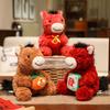 Плюшевая игрушка 'Год Лошади' из Китайского Зодиака, набитая ПП-хлопком, для новогодних подарков и праздников