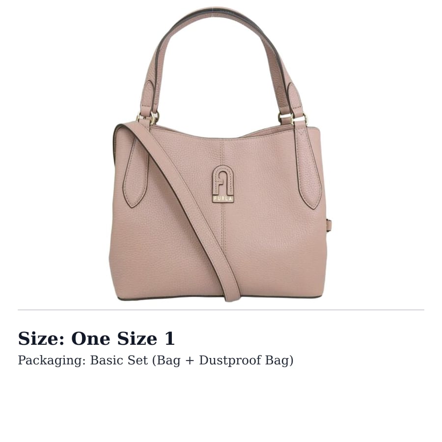 Furla Dafne Leather Shoulder Bag, Crossbody Bag, Handbag Small Women's Pink WB00545-BX0305-6M000