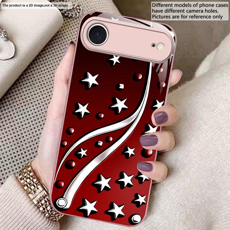 Глубокая ночь со звездами Для iPhone 17 Air 16 E 15 14 13 Plus 12 mini 17 Pro Max 11Pro XR Xs X 7 8 11 Закаленное Стекло Чехол для Телефона