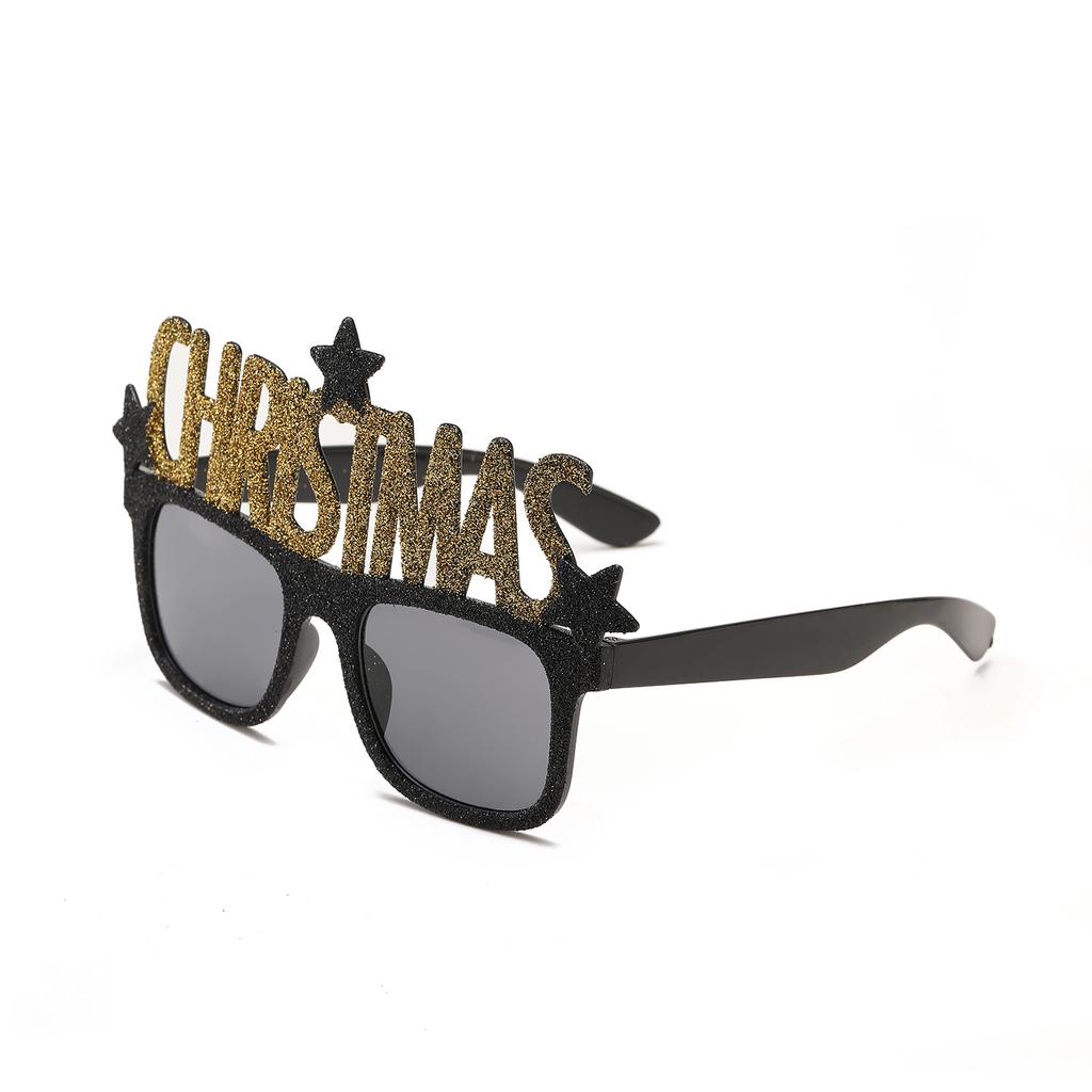 Очки Sd Веселого Рождества Забавная личность Красные рога Солнцезащитные очки, Соответствующая одежда Рождественская елка