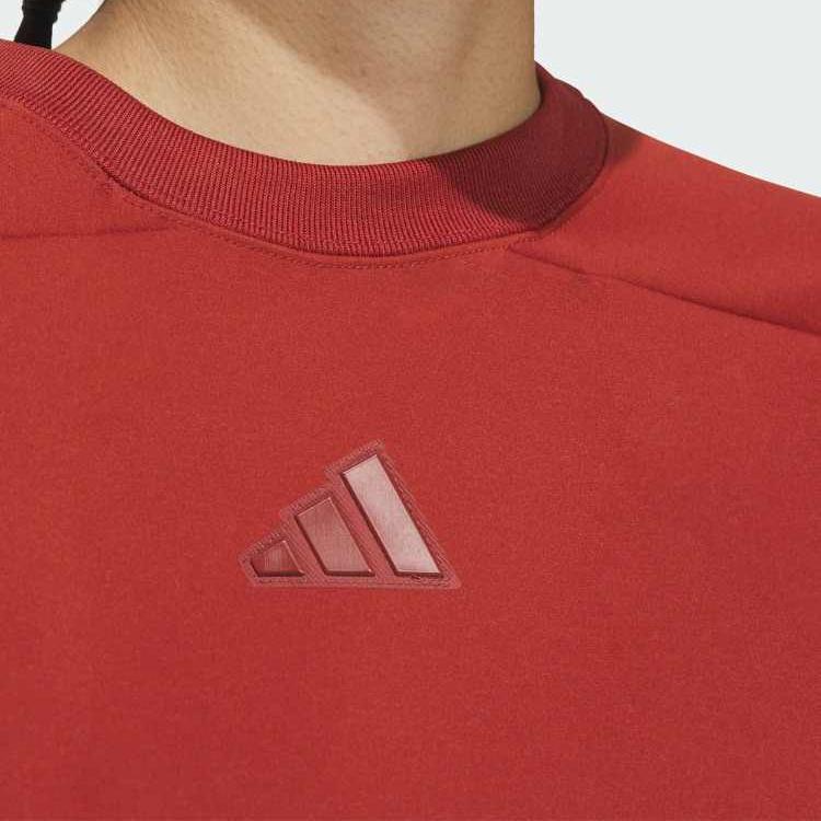 adidas Толстовка женская мягкая красная JM8763