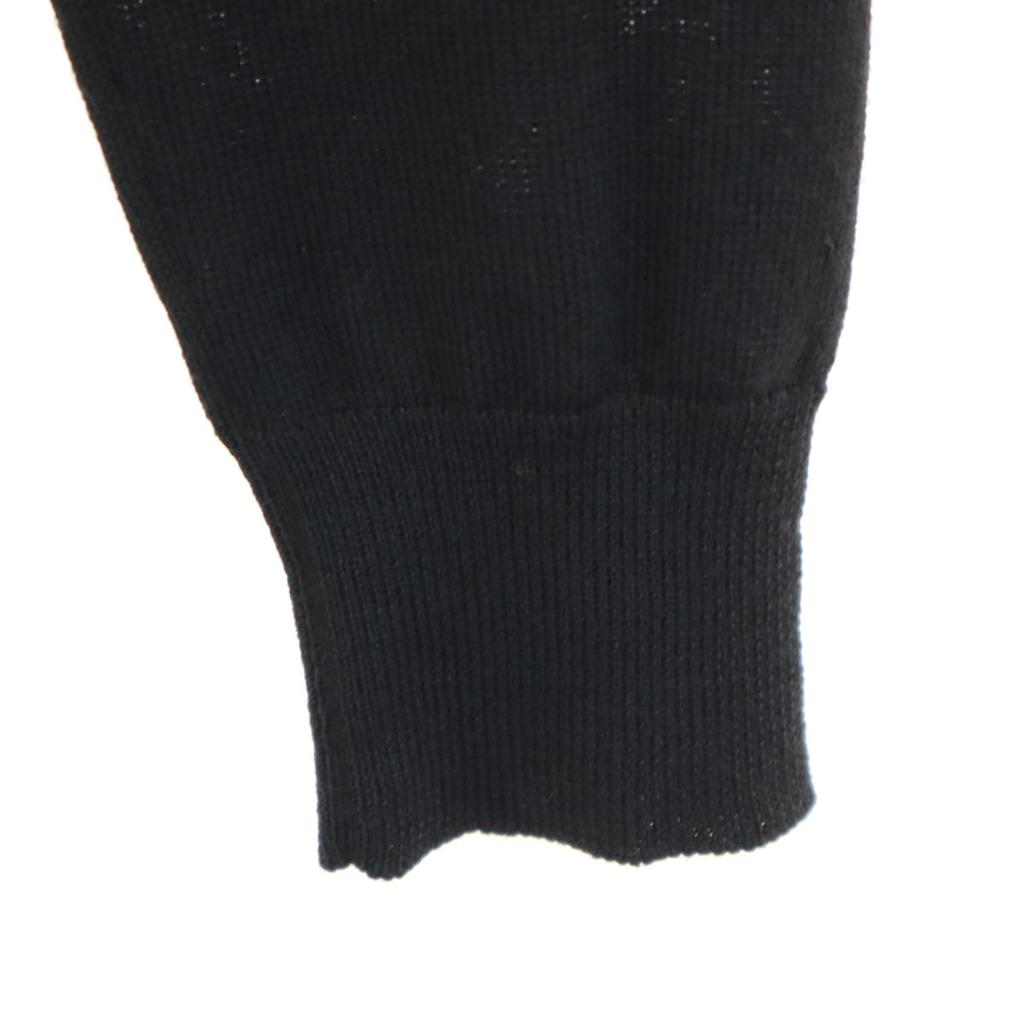 Prada Вязаный кардиган с V-образным вырезом и длинными рукавами 38 черный Женский Б/У