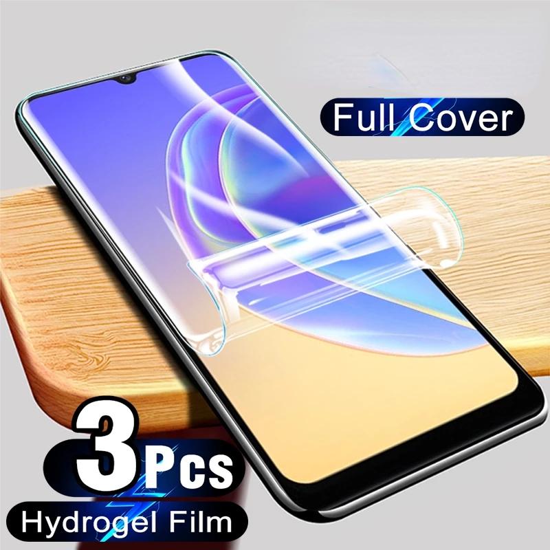 3Pcs Hydrogel Film For Vivo T1 T1X T2X 4G V23 5G V21 V21e V23e Y01 Y01A Y02A Y02 Y02S Y21 Y31 Y33s Y35 Y55 Y20 Screen Protector