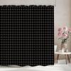 Solid Colour Chevron Shower Curtain Black White Lines Geometric Shapes Simple Modern Style Polyester Bath Curtain Bathroom Decor