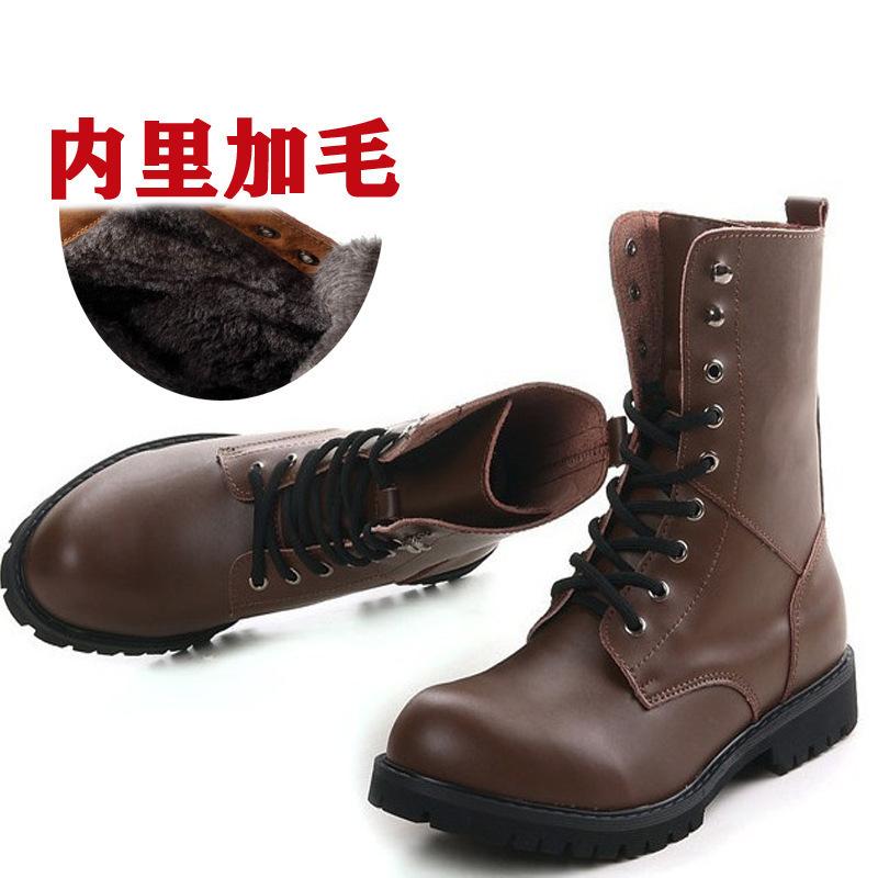 Модные мужские ботинки из натуральной кожи, осенние теплые зимние ботинки, мужская повседневная обувь, модные базовые ботинки, мужские панк-мотоциклетные ботинки D426