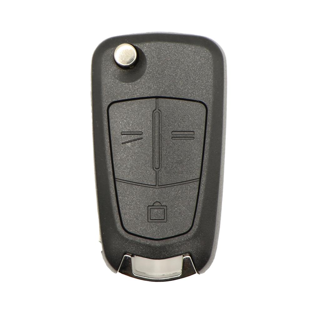 Replacement Blank Flip Key Shell for Opel Astra H Corsa D Vectra C Zafira 2 3 Buttons Remote Car Key Case Uncut Blade 3 Buttons