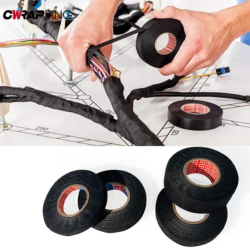 Car Adhesive Tape Wiring Harness Anti Rattle DIY High Temperature Resistance Self-Adhesive Felt Tape for Moto Auto Accessories