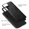 Crocodile Pattern Cowhide Leather Case for Samsung Galaxy S26 Ultra S25 S24 Plus S23 FE S22 S21 Note 20 Mobile Phone Hard Cover