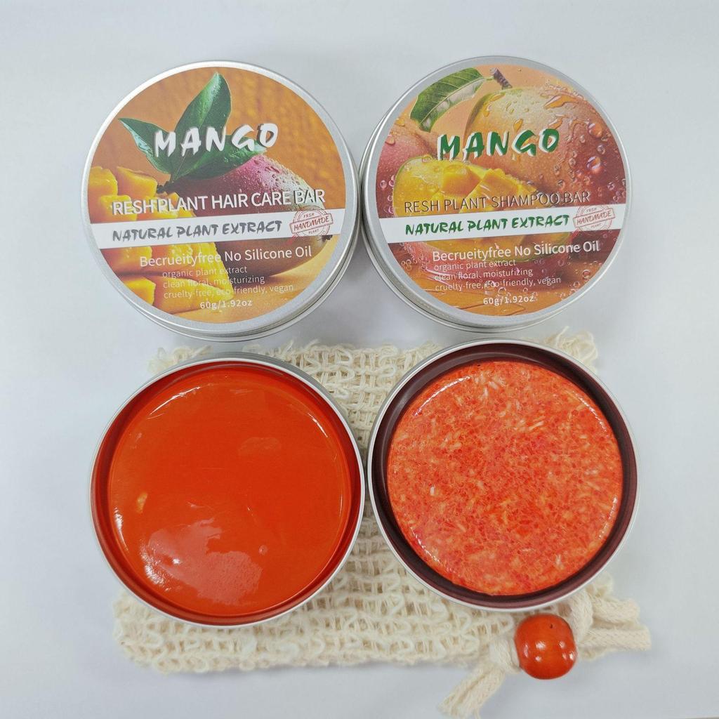 Eco-Friendly Organic Castor Oil Shampoo & Conditioner Bar, Sulfate-Free & Cruelty-Free Hair Care.