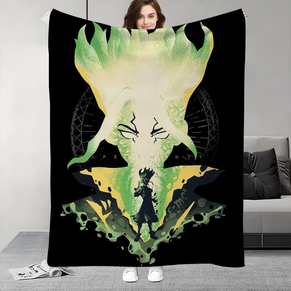 Anime D-Dr.S-STONE Blanket Design Lightweight For Dorms, Naps, Living Room, Office,Sofa,All-Season