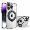 Qoplama Halqali Magnit Shaffof Telefon G'ilofi iPhone 15 14 Pro Max 13 12 11 XR XS X 7 8 Plus uchun Magsafe Simsiz Zaryadlash Qopqog'i