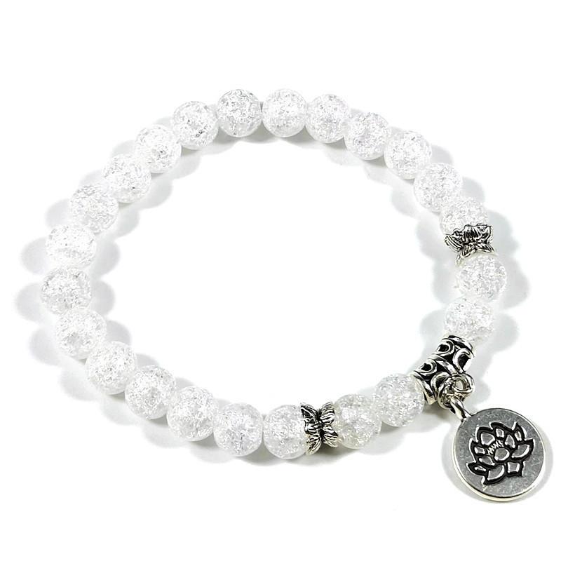 Модный браслет из розового кварца, хрустальные бусины, браслеты, эластичные подвески из натурального камня, браслеты, исцеляющие женские украшения, подарок Рейки