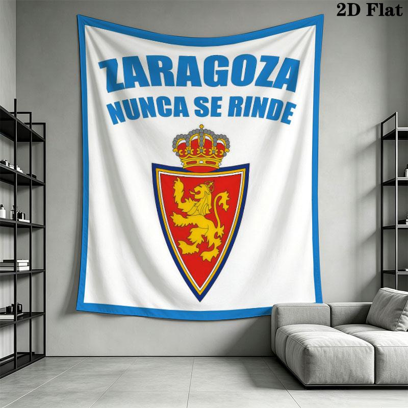 Real Zaragoza Wall Tapestry Aesthetic Wall Hanging Printed Fabric Blanket Decorative Tapestries for Bedroom Living Room Home Decor