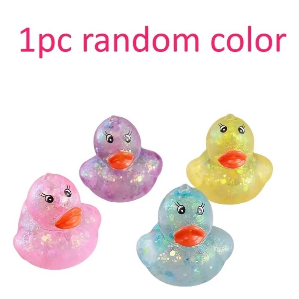 Soft Duck Squeeze Toy Random Color Decompression Toy Kawaii Style Stretch Stress Ball Party Gifts