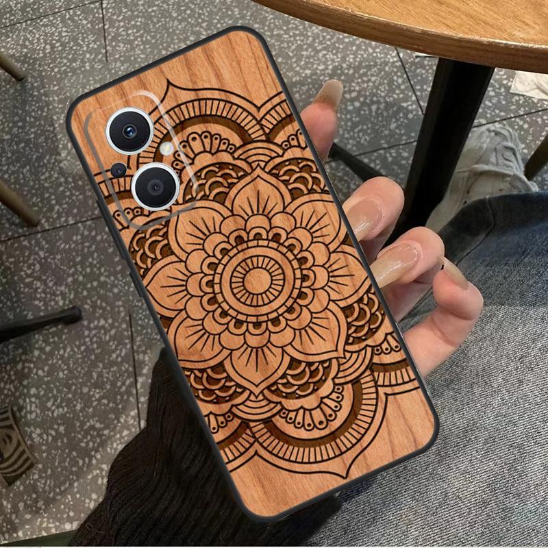 Buddha Jesus Guadalupe Wood For OPPO Reno 14F 13F 12F 11F 10 11 12 13 14 Pro 7 8 Lite 8T OPPO Find X5 X6 X8 X9 Pro Case
