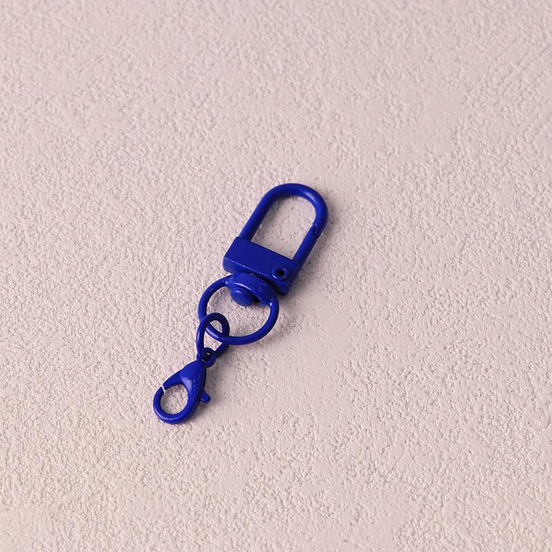 Вращающийся брелок для ключей с краской своими руками, U-образной пряжкой и карабином - красочная подвеска в виде куклы