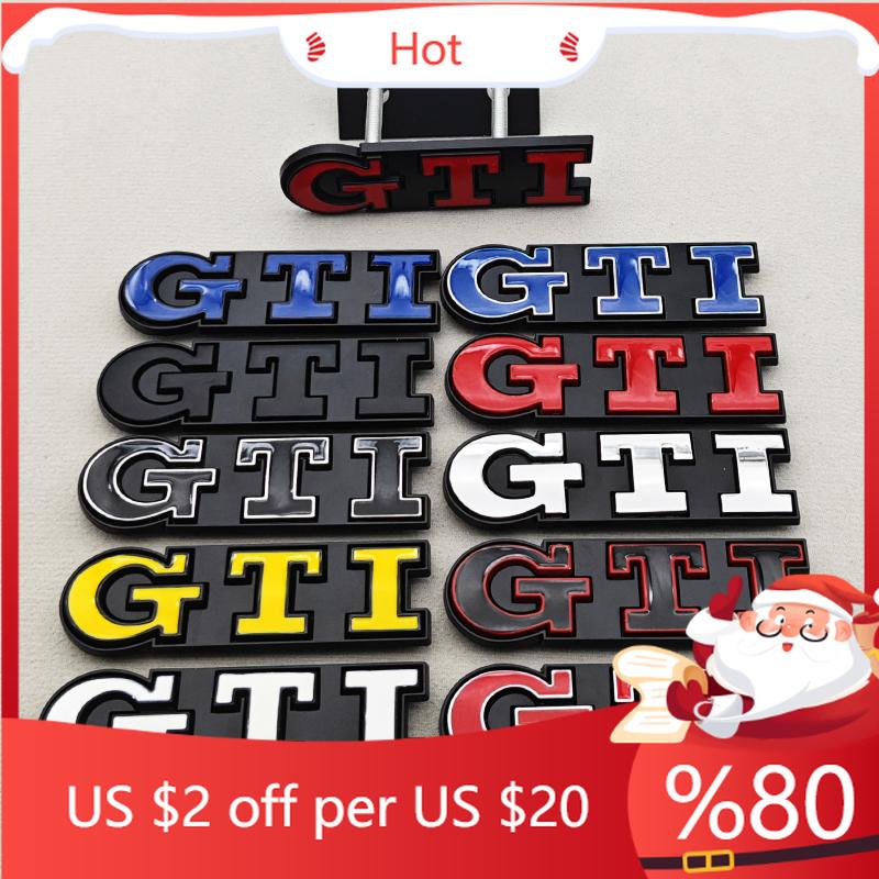 2026 Новый Для VW VOLKSWAGEN 3D Металлический Логотип GTI Значок Эмблема на Переднюю Решетку Автомобиля Для Volkswagen Polo Тип 9N3 6R AW Golf 4 5 6 8 MK3 MK