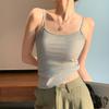 Маленький жилет-халтер для женщин без рукавов внутри с базовой рубашкой летний тонкий тонкий грудь стройнящий красота спина снаружи носить топ