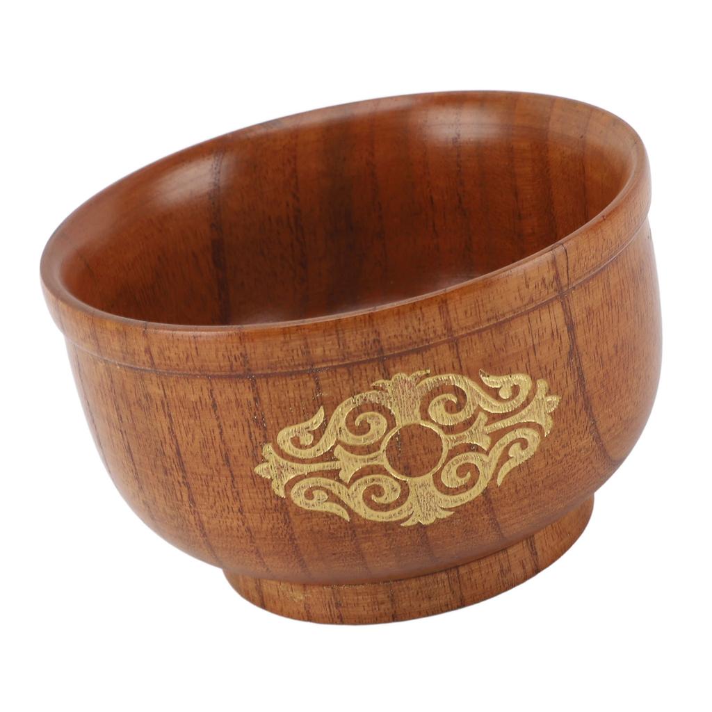 Миска из кислой древесины ююбы, защищающая от ожогов, для риса, еды, молока, чая, супа.