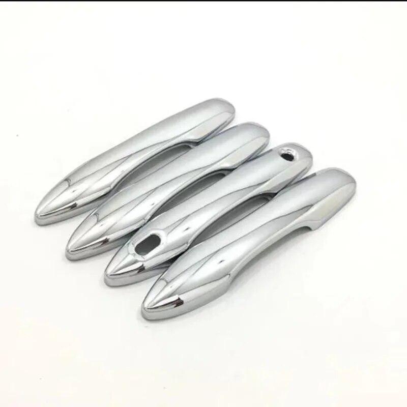 Для Toyota Camry XV70 2017 2018 автомобильный экстерьер ABS хром умный ключ отверстие боковая дверная ручка крышка накладка с отверстиями