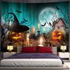 Поперечный ужасный гобелен на Хэллоуин, полиэстер, мягкий прочный моющийся гобелен для гостиной, спальни, эстетический