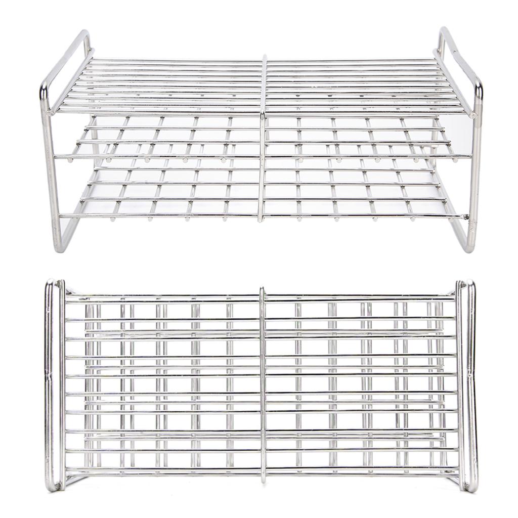 Держатель для пробирок с квадратным отверстием, лабораторное оборудование, коррозионно-стойкая нержавеющая сталь, 50 отверстий