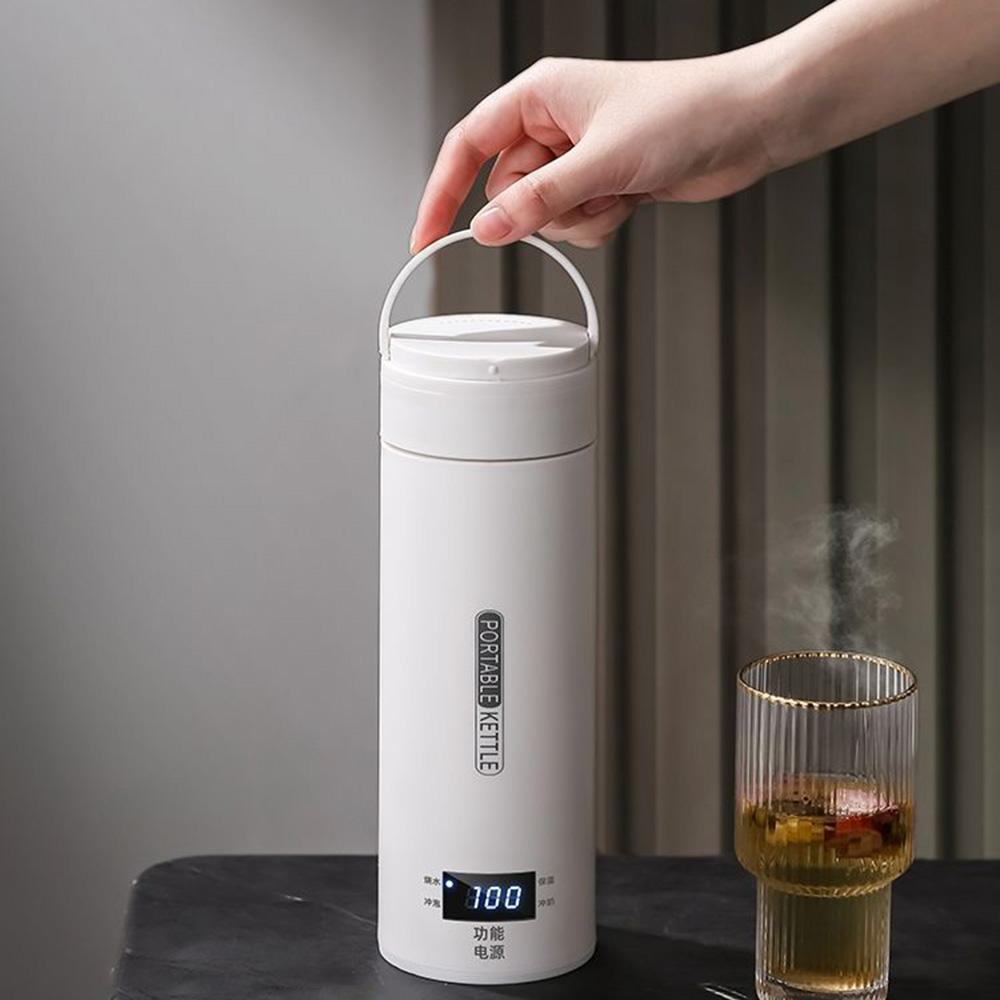 Чайник для кофе объемом 500 мл, электрический чайник с контролем температуры, бутылка против ожогов из нержавеющей стали 304 с автоматическим отключением для путешествий