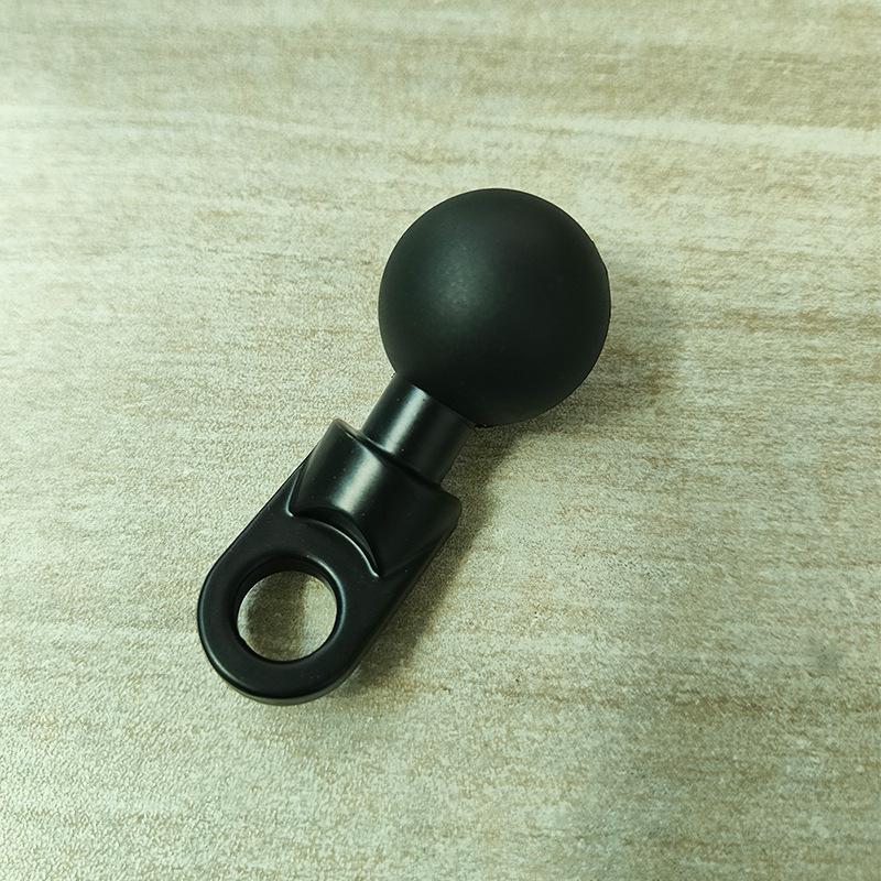 Angled Bolt Head Ram Mount Support Base with 1 Inch 25mm Ball Adapter for Motocycle Rearview Mirror Bracket