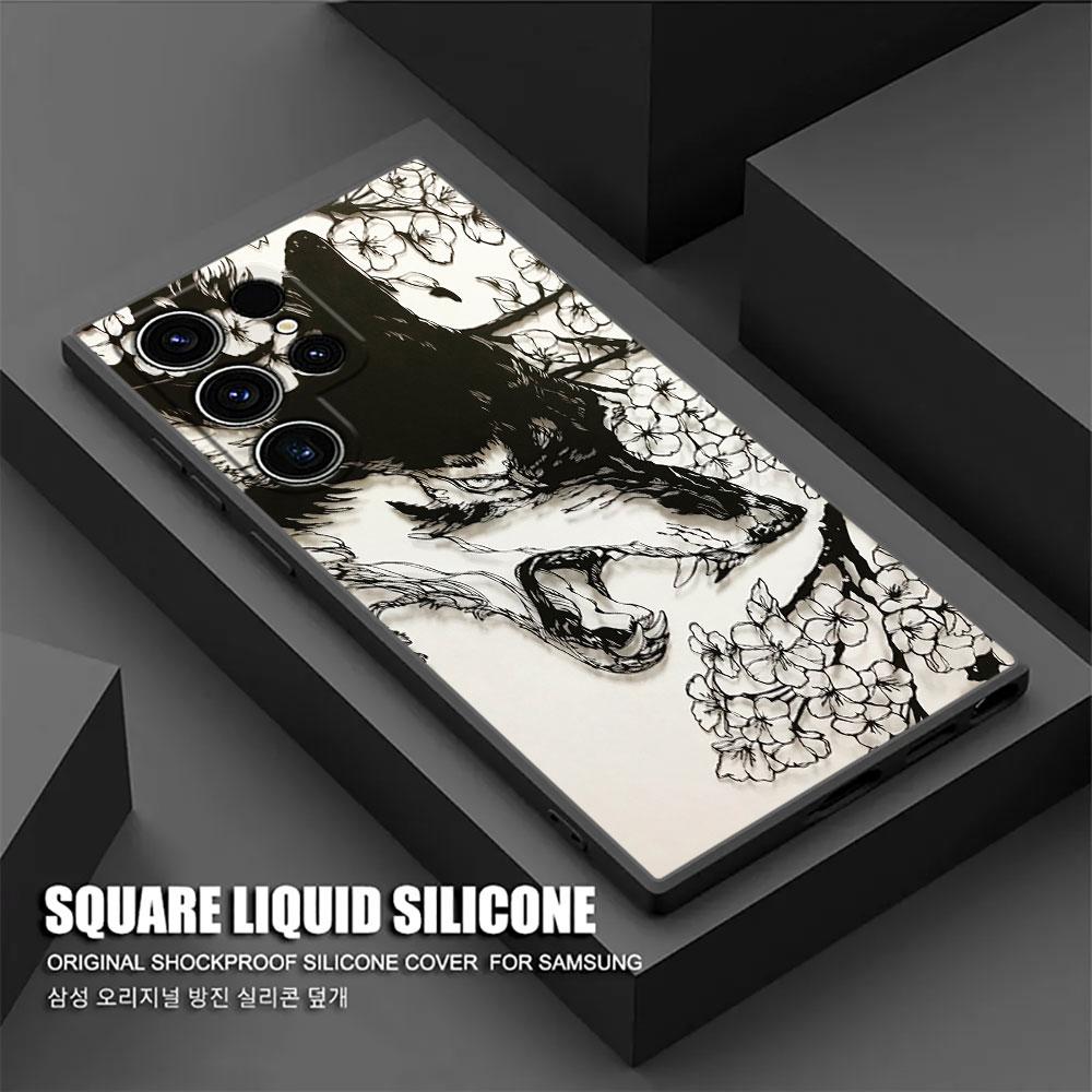 Чехол Animal S26Ultra с изображением Волка, Льва, Тигра для Samsung Galaxy S26 S25 S24 S23 S20 S21 FE S22 Ultra S25 Plus 5G Мягкая крышка для телефона