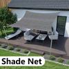 1 * 2-метровая солнцезащитная ткань, устойчивая к разрывам, сетчатая лента для затенения, усиленная, веревочное кольцо, прочная садовая солнцезащита и защита от солнца