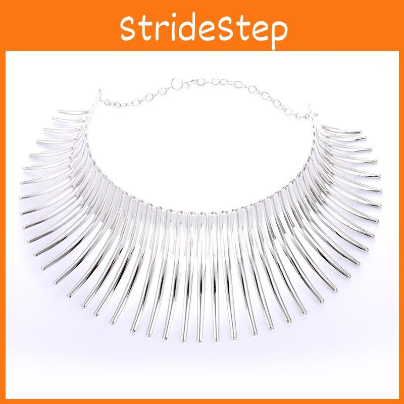 Fashion Solid Color Curved Design Women Metal Necklace Collar For Fashionforward Womens Jewelry