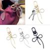 Bowknot Shape Keychain Pendant Multicolor Butterfly Knot Key Chain Fashionable Bows Ornament for Phones Car Keys Bags