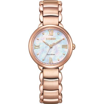 EM0928-84D ( Смотреть L CITIZEN L Коллекция Eco-Drive ROUND на солнечных батареях) Круглые часы, золото