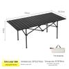 Portable Outdoor Folding Egg Roll Picnic Table