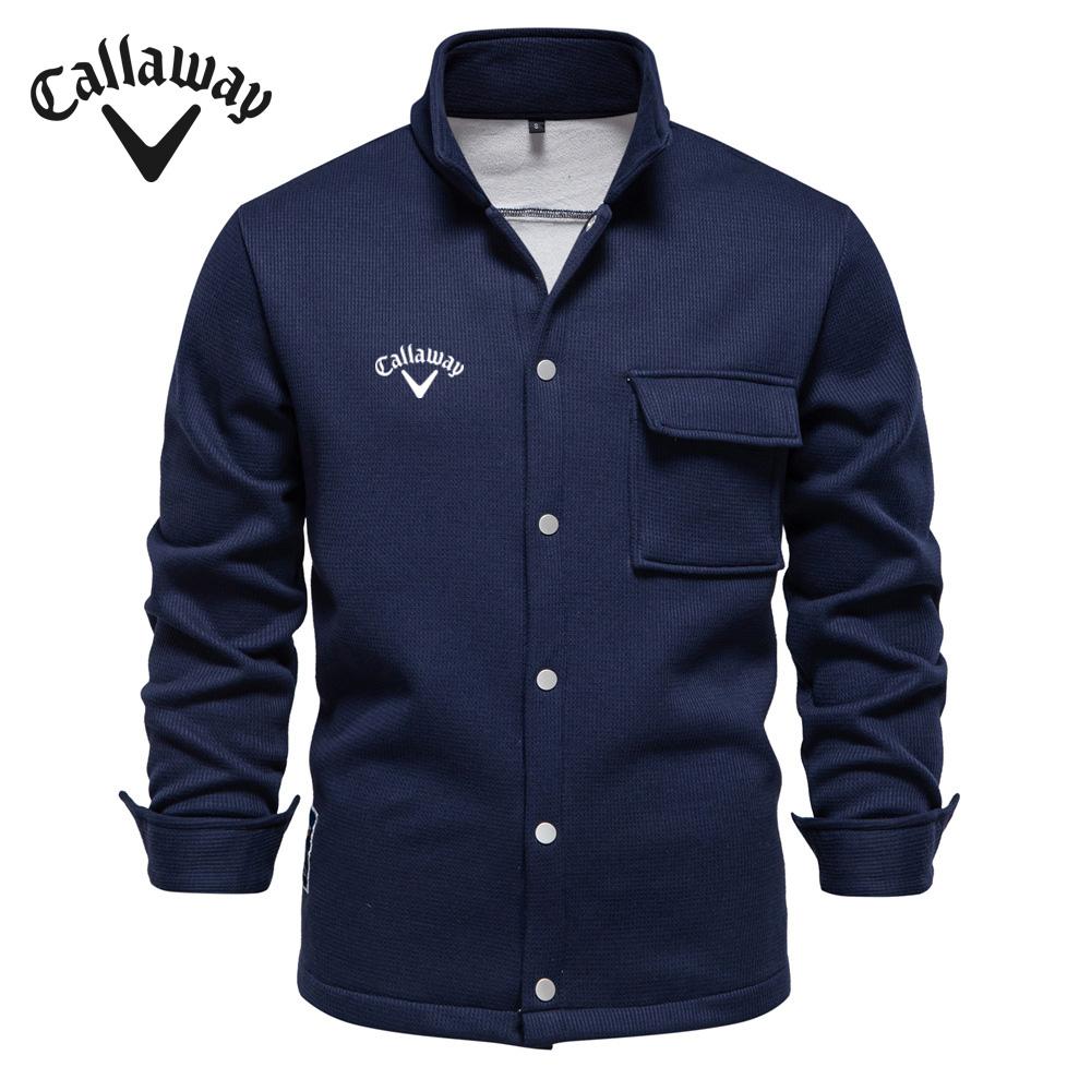 Callaway Вышитый осенне-зимний новый мужской свитшот с длинными рукавами и лацканами, кардиган, декоративный пиджак с карманами