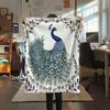 Peacock 2  Print Flannel Blanket, High quality Comfortable for All Seasons, Home Decor, Warmth and Comfort