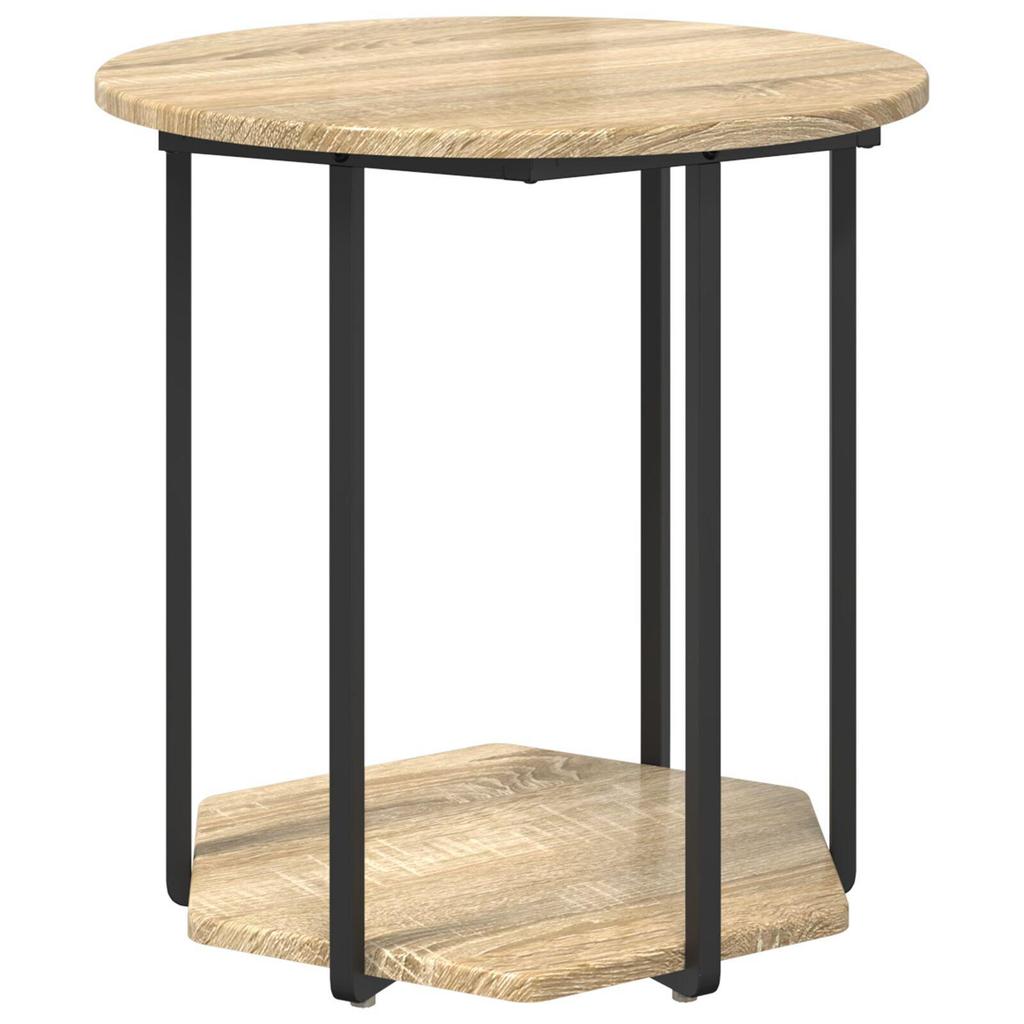 2-Piece Modern Round Living Room Nesting Coffee Tables, Sofa Side Table, Living Room Decor Table