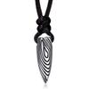 Film and Television Same Necklace Titanium Steel Fingerprint Bullet Pendant Mens Trendy Necklace Pendant