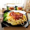 Комплект постельного белья Gourmet Spaghetti Italian Single Twin Full Queen King Size Комплект постельного белья Aldult Kid Bedroom Duvetcover Sets 3D Food