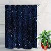 4 шт., красивая занавеска для душа со звездами и 12 крючками, нескользящий коврик для ванной комнаты, набор для декора ванной комнаты с накладкой на крышку унитаза и U-образным ковриком