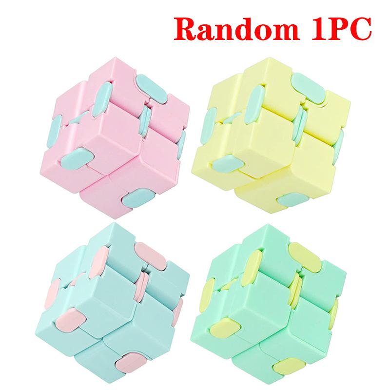 4/12pcs Magic Puzzle Cube Anti Stress Relief Toys for Adults kids Cube Blocks Sensory Toys for Autism ADHD OCD Anxiety Hand Toys